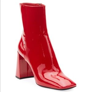 Prada patent leather block heel